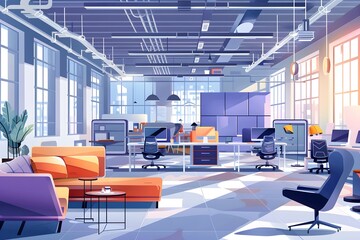 Modern Open Plan Office Interior Design