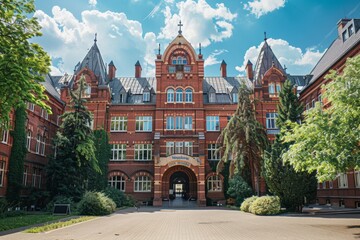 Exterior of a university in Europe