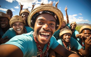 Joyful celebration: people celebrating and having fun on Fiji independence day, enjoying festivities, cultural traditions, unity, reflecting national pride and spirit of freedom in vibrant activities