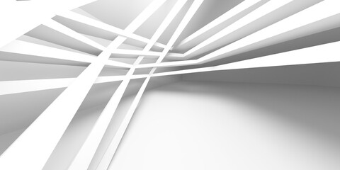 White elegant empty space.  White wall room background. Abstract interior