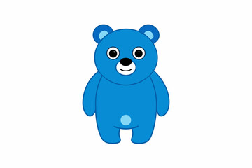 Funny Bear Vector Illustration with White Background Cartoons, Clipart And Line Art Design, Funny Bear vector illustration with white background, perfect for cartoons, clipart, and line art.