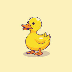 cute duck cartoon illustration