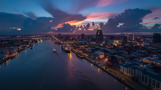 Downtown New Orleans and the Superdome