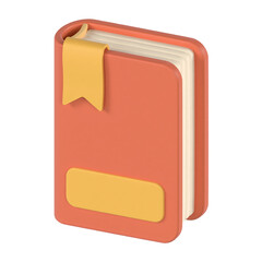 Closed Book 3D Illustration Render School icons