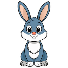 Fototapeta premium rabbit cartoon. PNG file transparent background