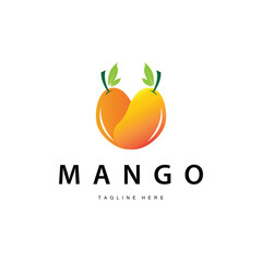 Fresh mango graphic design illustration template fruit garden plant mango logo