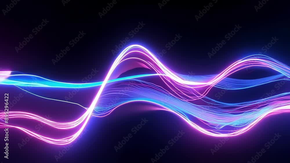Aufkleber the neon lines seem to pulse and breathe creating a sense of movement and life within the abstract b