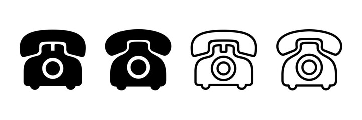 Telephone icon vector isolated on white background. Phone icon vector. Call icon vector.