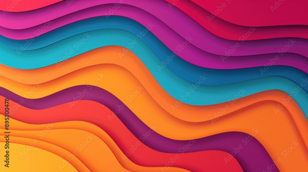 Poster vibrant abstract fluid shapes, dynamic contemporary patterns intertwine, offering a striking backdro