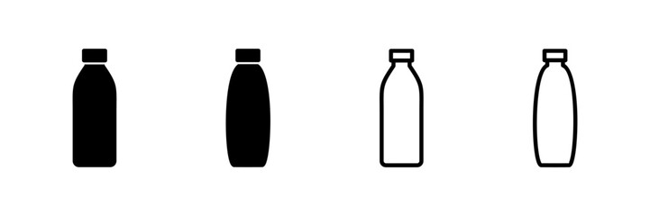 Bottle icon vector isolated on white background. Bottle vector icon