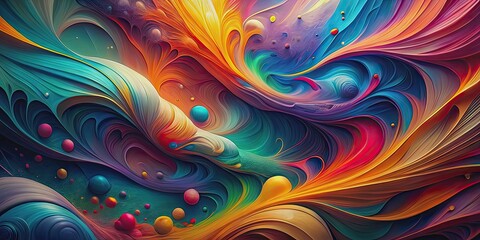 AI-generated abstract art wallpaper featuring vibrant colors and dynamic shapes, abstract, artificial intelligence
