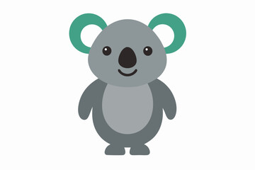 Funny Koala Vector Illustration, Cartoons, Clipart, and Line Art Design on White Background, Funny Koala vector illustration, cartoon, clipart, and line art design on a white background