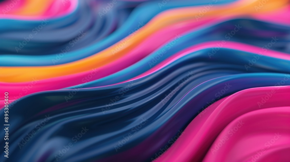 Aufkleber dynamic abstract fluid art, vibrant fluid designs with energetic motion, artistic background featuri