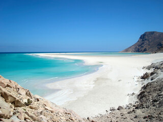 The view of Detwah lagoon,  Qalansiya, Socotra Island, Yemen