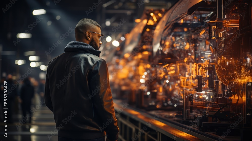 Poster analyze the potential of ai in improving operational efficiency and reducing costs in manufacturing