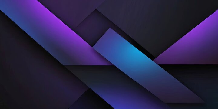 A dark purple and blue background with a series of blue and purple lines