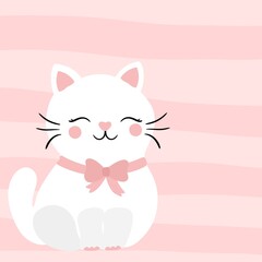 Cute cat illustration