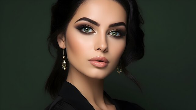 Elegant Makeup Look for Formal Occasions Sophisticated and Alluring Beauty Portrait
