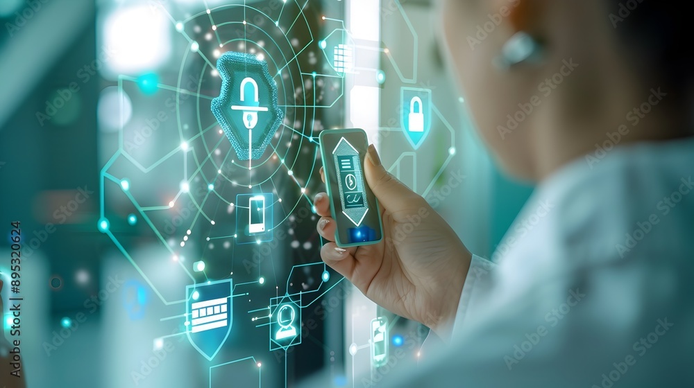 Aufkleber employee smart badge for secure access and connectivity