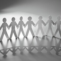 group of people holding hands