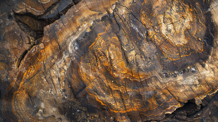 Obraz premium Petrified wood texture background illustration