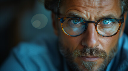 Business Analyst Deep in Analysis with Serious Focus in Corporate Setting