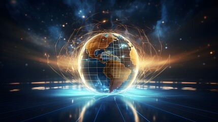 Fototapeta premium Global Network Connection.