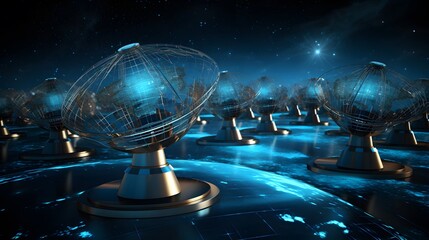 Satellite Network on Earth.