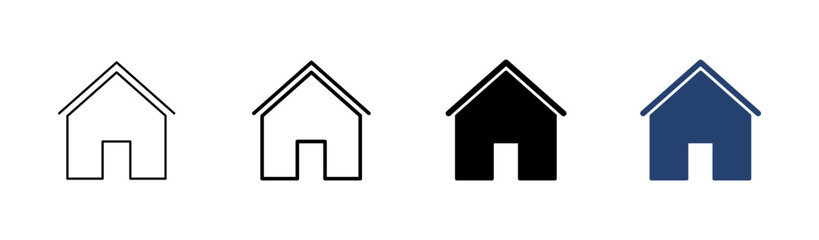 House icon set. Home icon vector