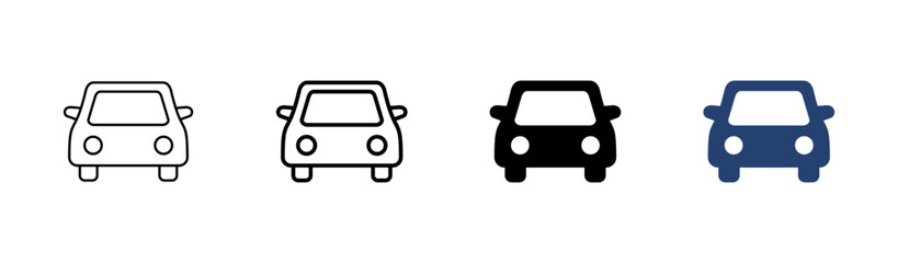 Car icon set. car vector icon. small sedan