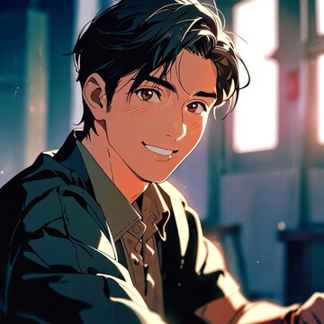 優しく微笑んでいる男性
generative AI