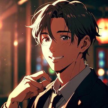 優しく微笑んでいる男性
generative AI