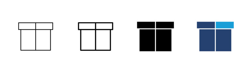 Box icon set. box vector icon, package, parcel