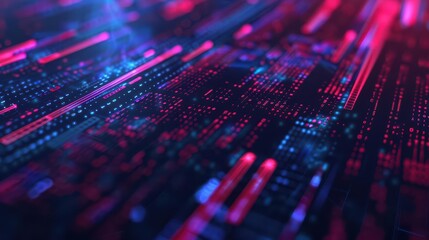 Obraz premium A compelling banner showcasing fintech innovations in a dynamic, hightech financial landscape, illustrating an ultramodern, supernatural scene, with plenty of copy space