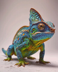 Naklejka premium Vibrant Panther Chameleon