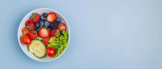 A nutritious meal highlighting the fight against hunger for World Food Day, banner, with copy space