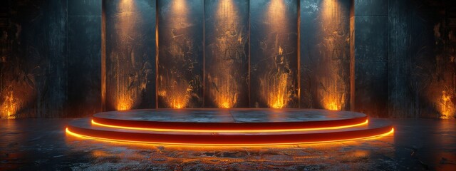 Luxury Gold Podium Background