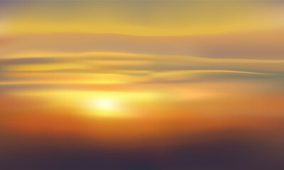 Sunset sky background with colorful clouds