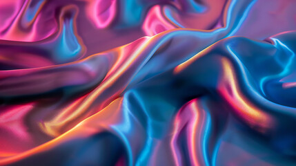 Obraz premium Vibrant silk satin background illustration