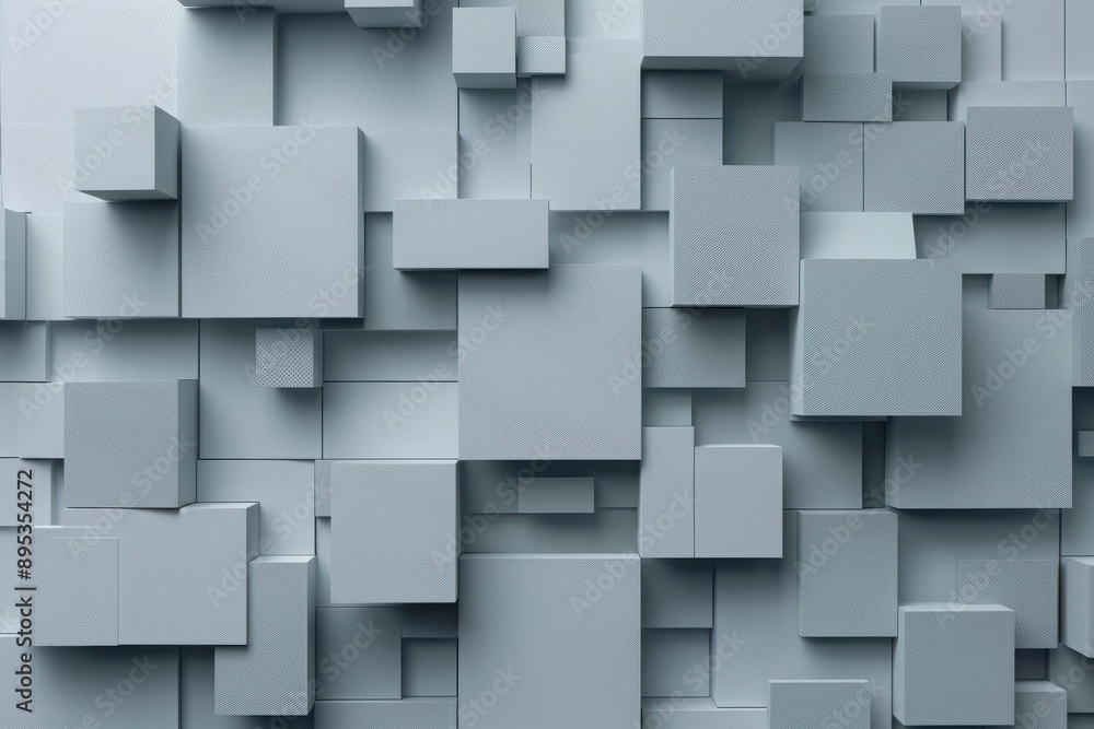 Poster abstract paper square 3d-render background.