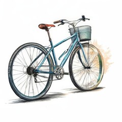 Obraz premium the AI Image Generator, bicycle with a black seat