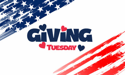  Giving Tuesday background template. Holiday concept. background, banner, placard, card, and poster design template  . vector illustration.