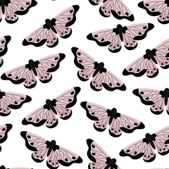 seamless pattern with butterflies