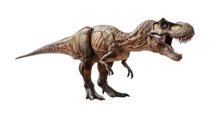 Tyrannosaurus rex isolated on white background.