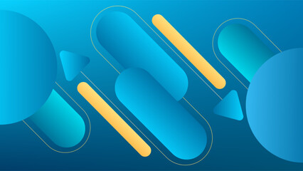 ABSTRACT BLUE BACKGROUND ELEGANT GRADIENT SMOOTH LIQUID COLORFUL DESIGN WITH GEOMETRIC SHAPES VECTOR TEMPLATE GOOD FOR MODERN WEBSITE, WALLPAPER, COVER DESIGN 