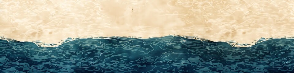 Obraz premium Gradient of oceanic blues transitioning to sandy beige