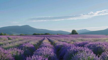 fields lavender provence cloudless