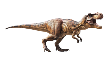Tyrannosaurus rex isolated on white background.