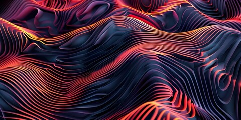 Lot of 3D lines in 3d, still background