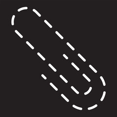 Paperclip Vector Symbol. Paper Clip Attachement Icon Illustration. EPS 10. 7891.